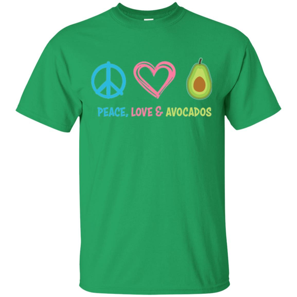 Peace Love And Avocados Irish Green
