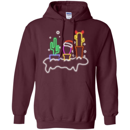 Cactus Merry X-mas Gift Shirt Maroon