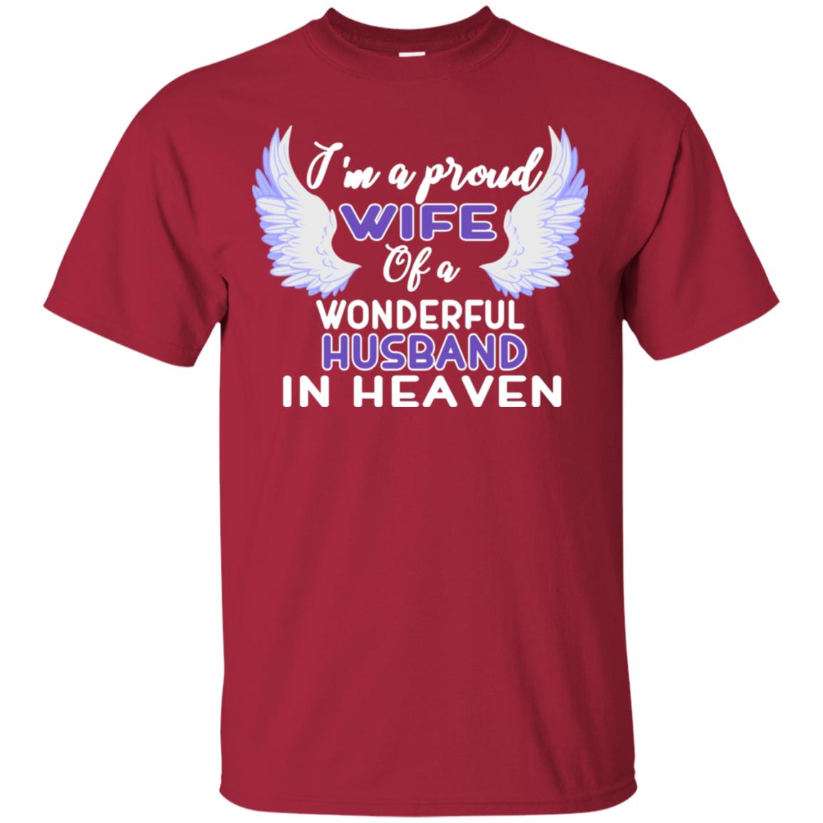 I'm A Proud Wife Of A Wonderful Husband In Heaven Best Shirt For Wife Cardinal