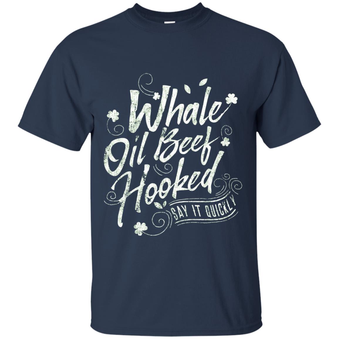 Whale Oil Beef Hooked T-shirt Navy