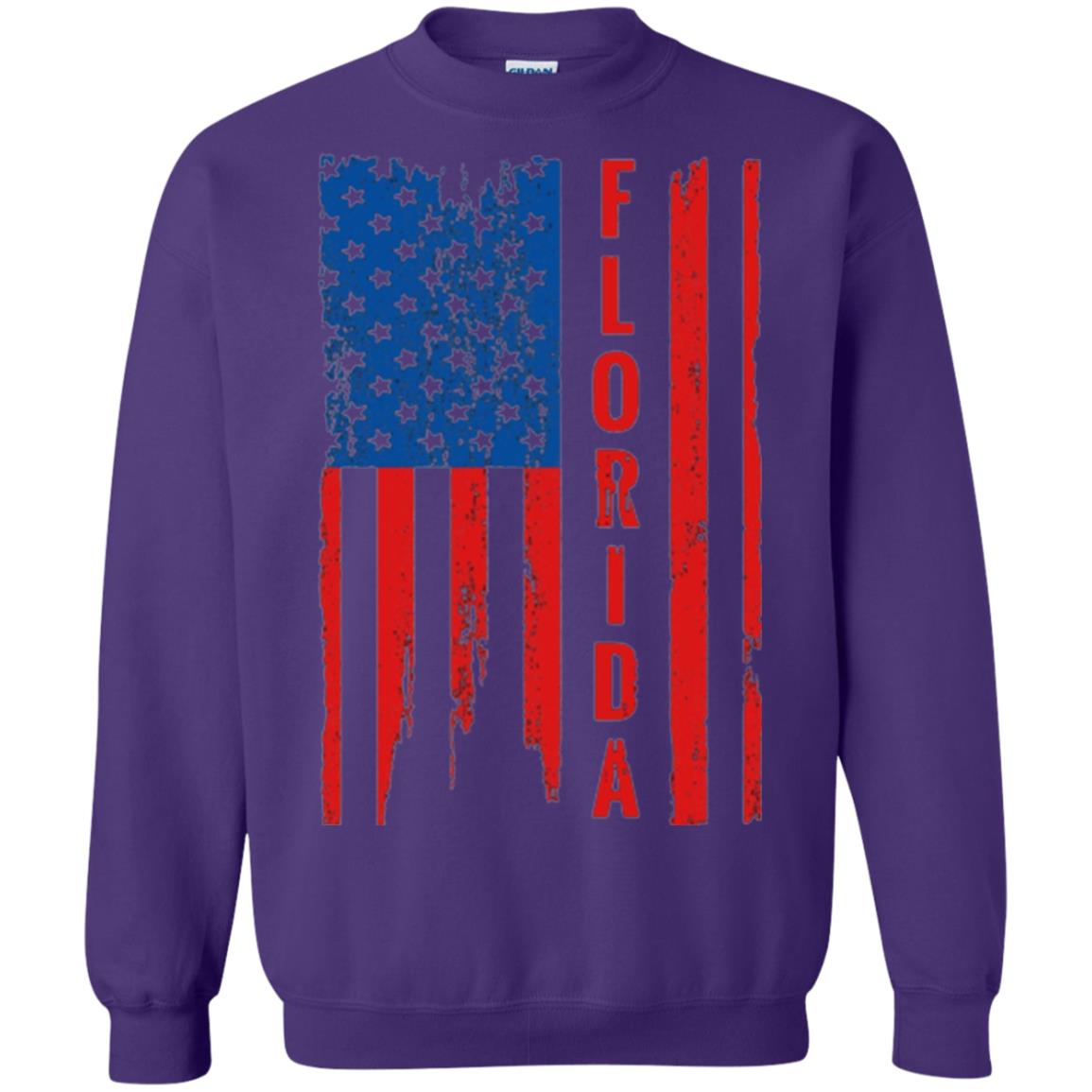 Florida State T-shirt American Flag Purple
