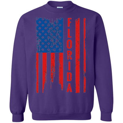 Florida State T-shirt American Flag Purple