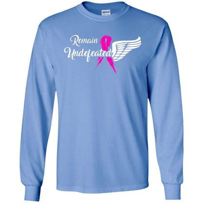 Breast Cancer T-shirt Remain Undefeated Carolina Blue