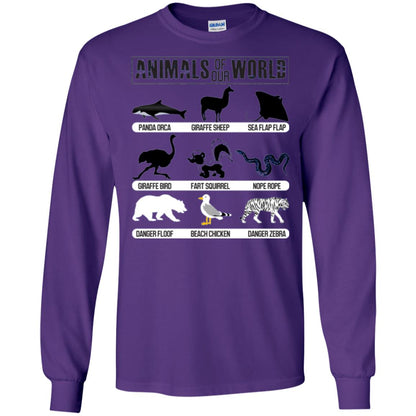 Save Animals Of Our World T-shirt Purple