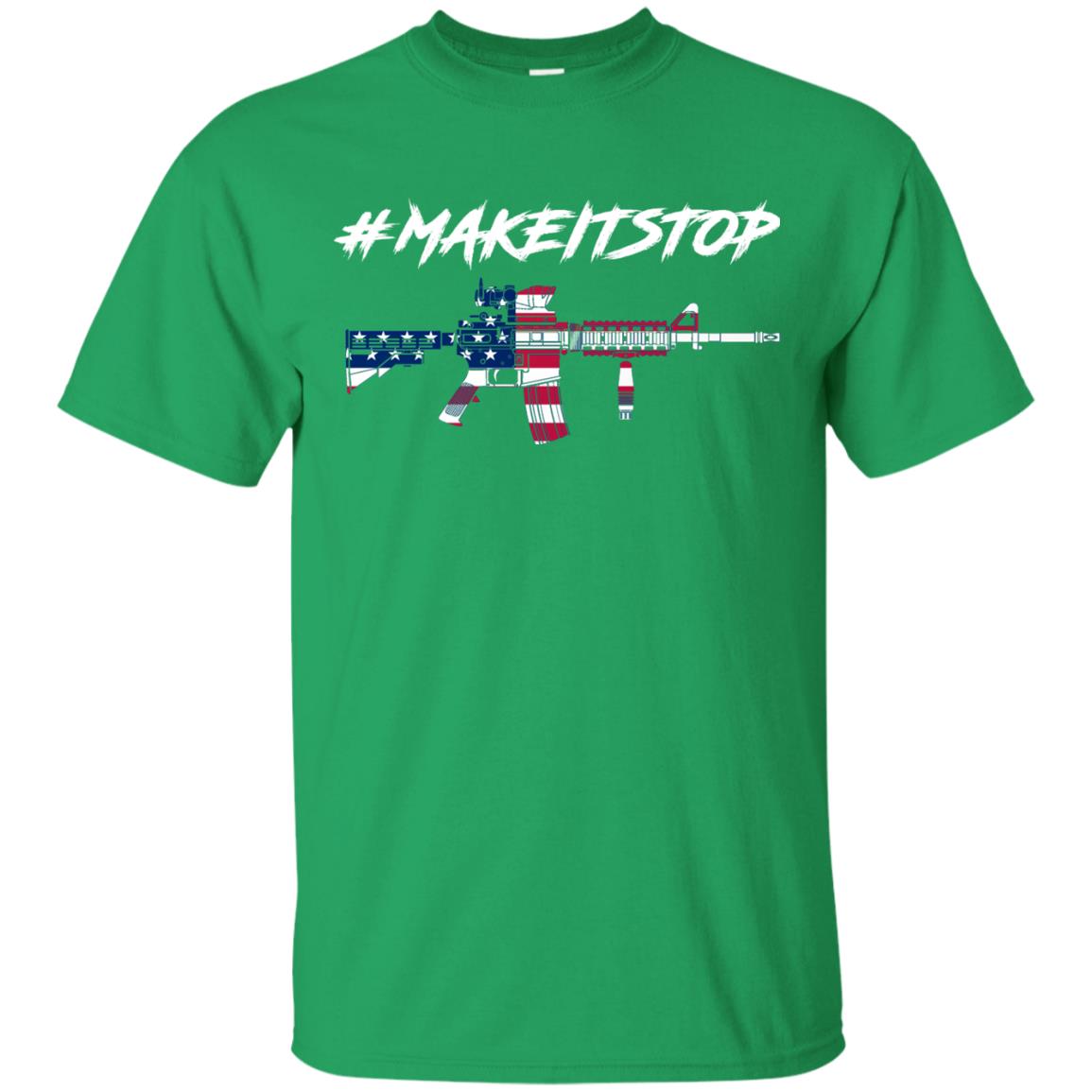 Hash Tag Make It Stop Flag Of Us Gun Control T-shirt Irish Green