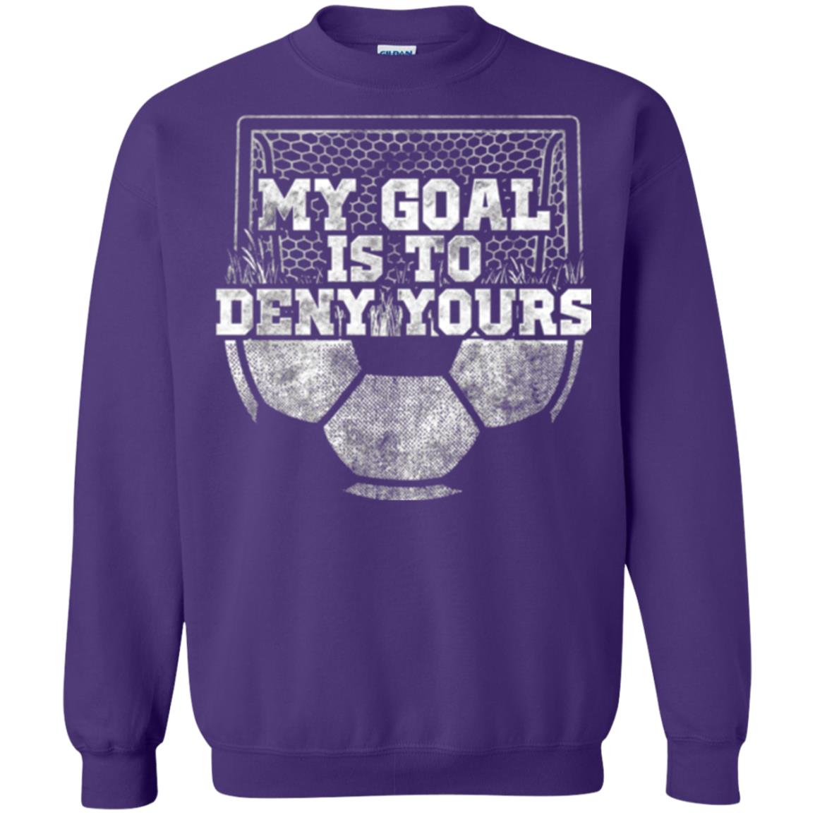 Cute Soccer Goalie Keeper T Shirt My Goal Is To Deny Yours Purple