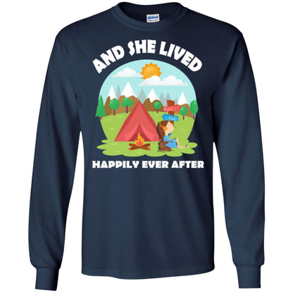 And She Lived Happily Ever After T-shirt Navy
