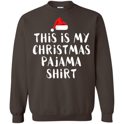 Christmas T-shirt This Is My Christmas Pajama Shirt Dark Chocolate