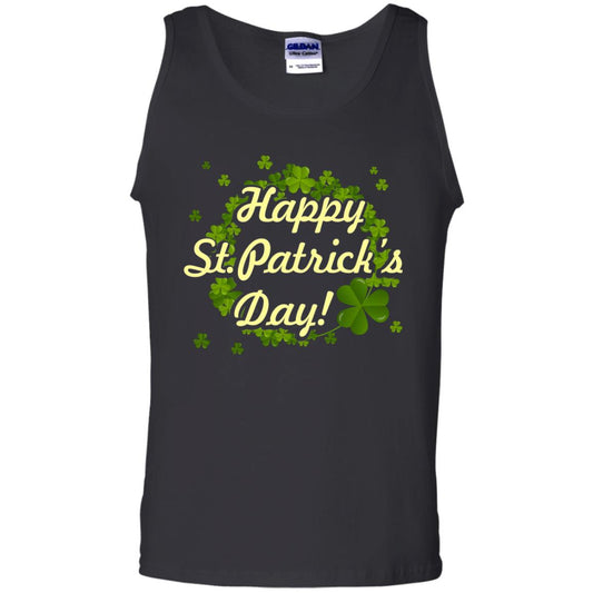 Happy St.patricks Day Shamrocks T-shirt Black