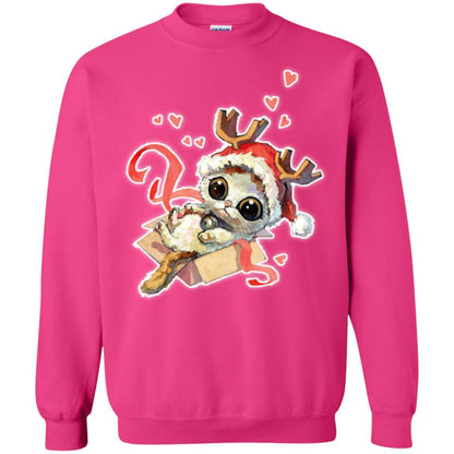 Cat Lover T-shirt Merry Christmas Heliconia