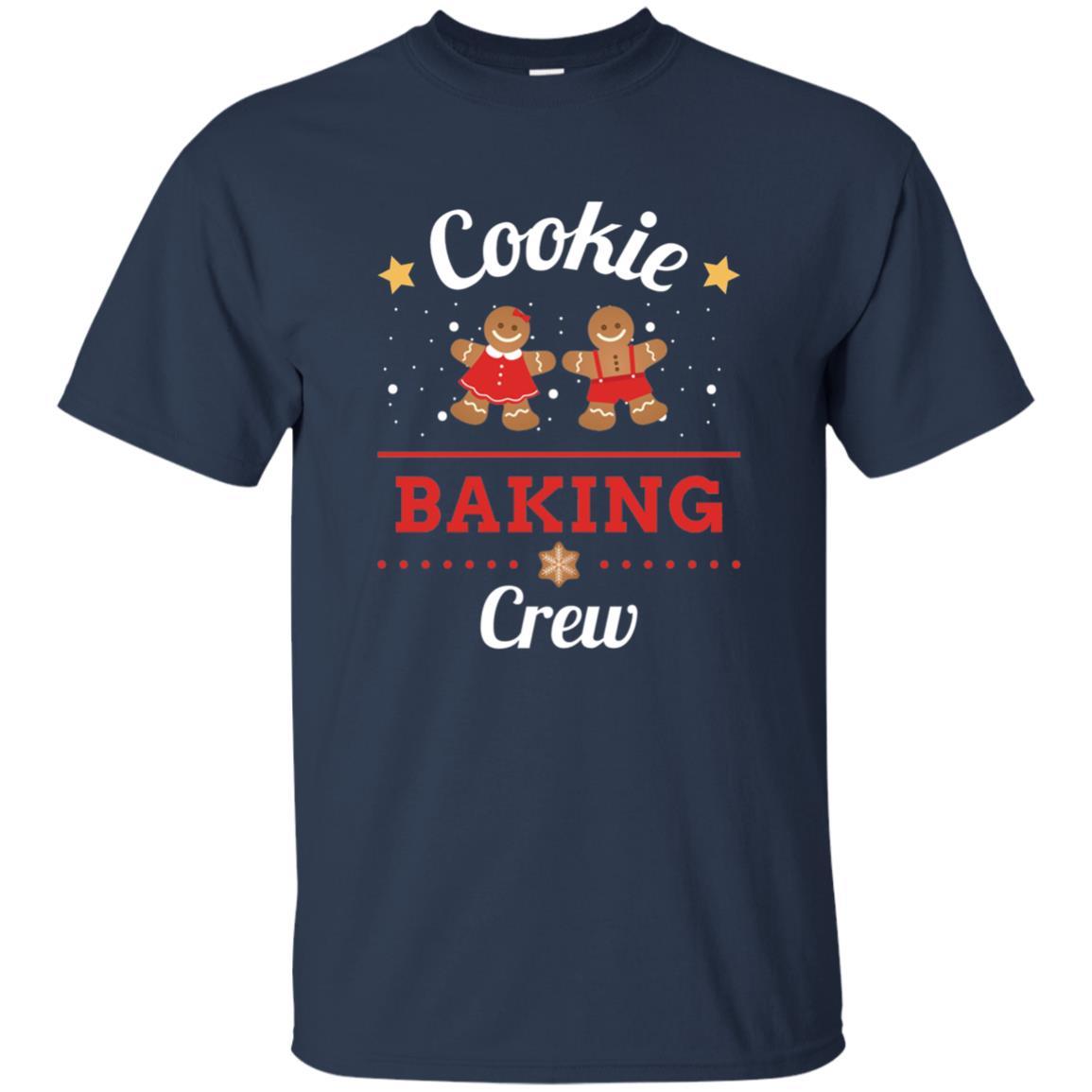 Christmas T-shirt Gingerbread Cookie Baking Crew Navy