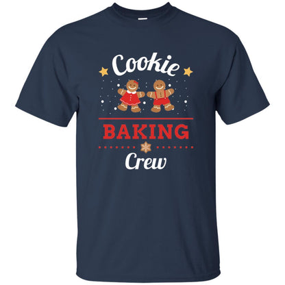Christmas T-shirt Gingerbread Cookie Baking Crew Navy