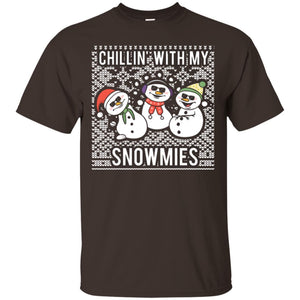 Christmas T-shirt Chillin' With My Snowmies