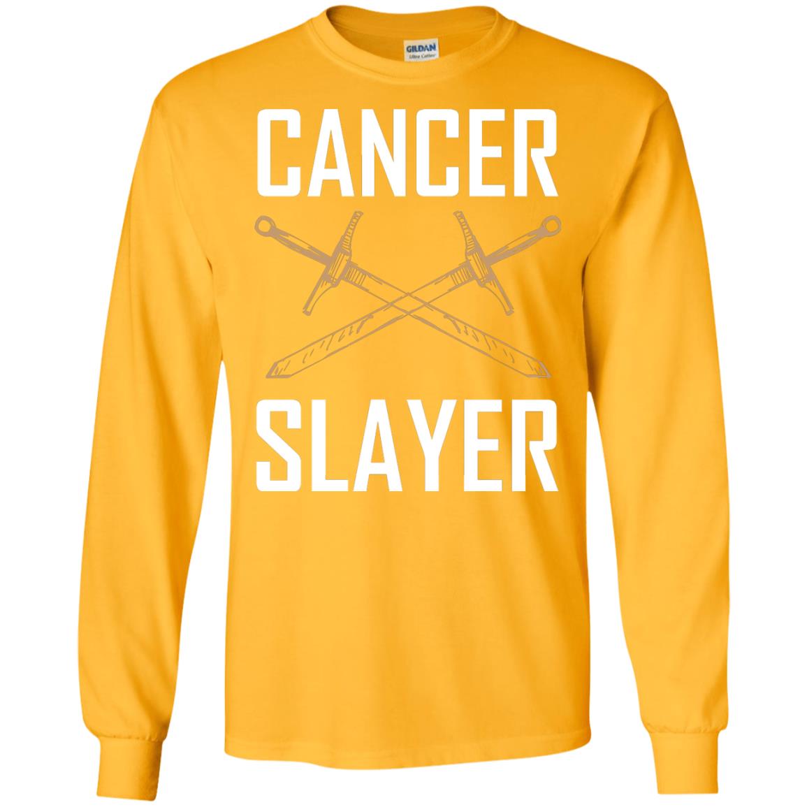 Cancer Slayer Cancer Survivor Shirt Gold