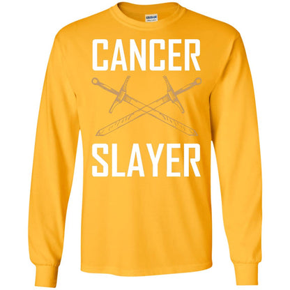 Cancer Slayer Cancer Survivor Shirt Gold