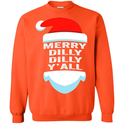 Christmas T-shirt Dilly Dilly Yall Santa Hat Christmas T-shirt Orange