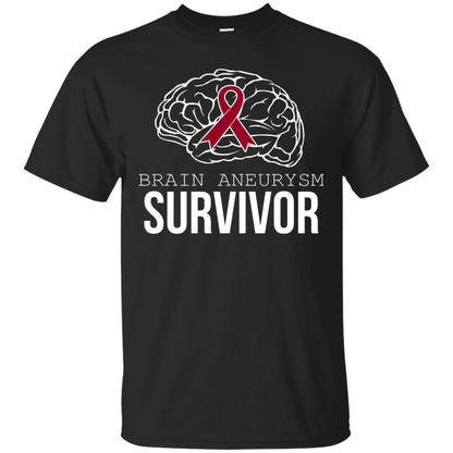 Brain Aneurysm Survivor T-shirt Black