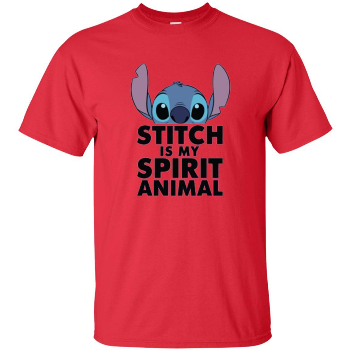 Disney Stitch Is My Spirit Animal T-shirt Red