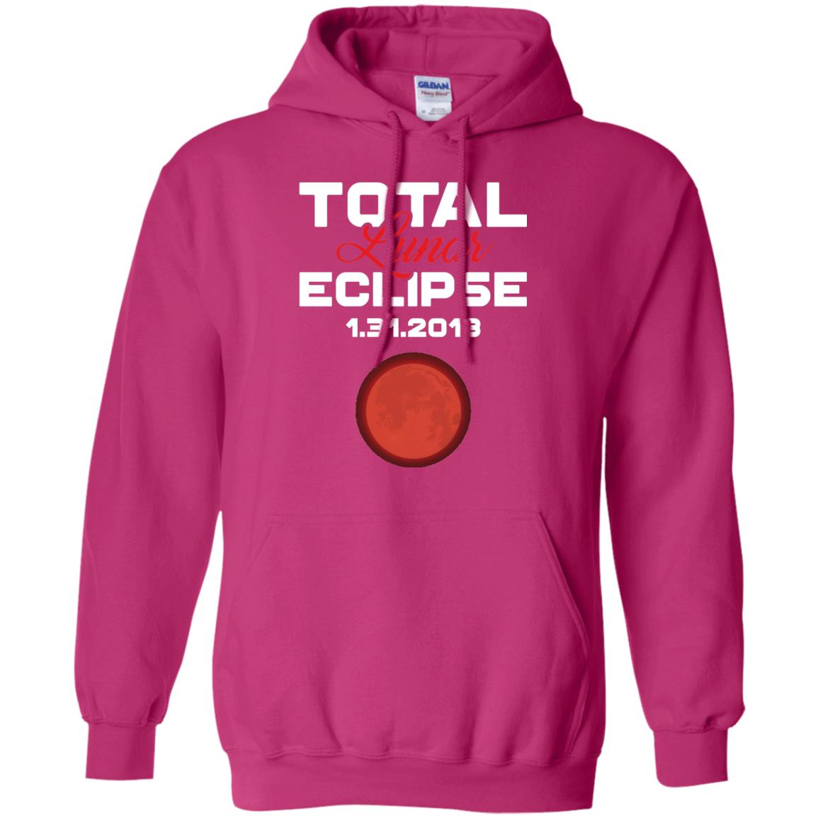 Eclipse January 31st 2018 Total Lunar Eclipse T-shirt Blood Moon Heliconia