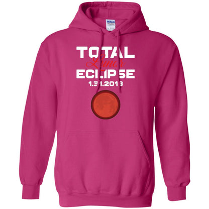 Eclipse January 31st 2018 Total Lunar Eclipse T-shirt Blood Moon Heliconia
