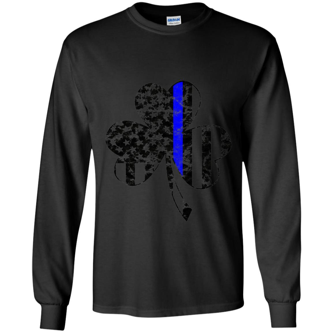Shamrock Irish Flag St Patrick_s Day T-shirt Black