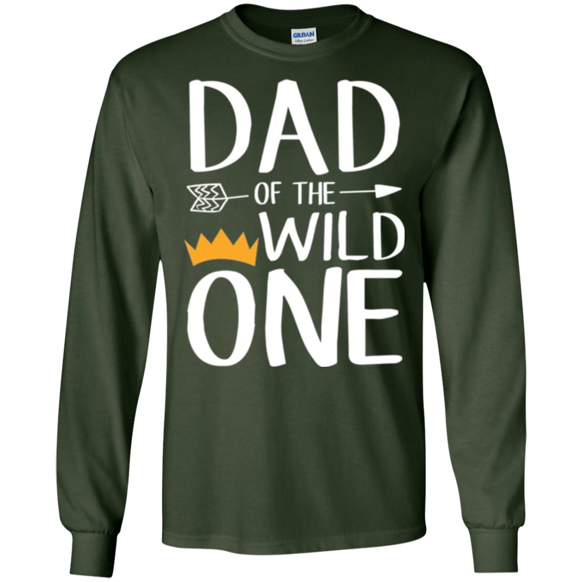 Dad Of The Wild One Daddy T-shirt Forest Green