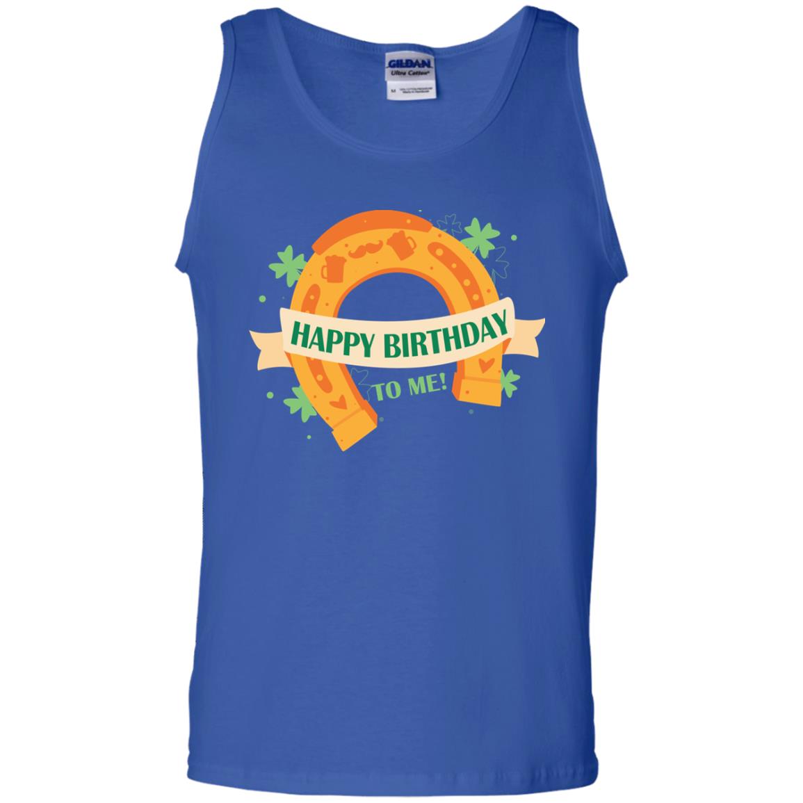 Happy Birthday To Me Shamrocks Saint Patrick's Day T-shirt Royal