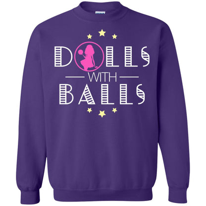 Bowling Lover T-shirt Dolls With Balls T-shirt Purple