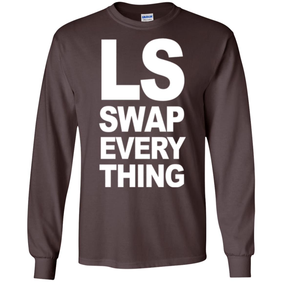Trucker T-shirt Ls Swap Everything Dark Chocolate