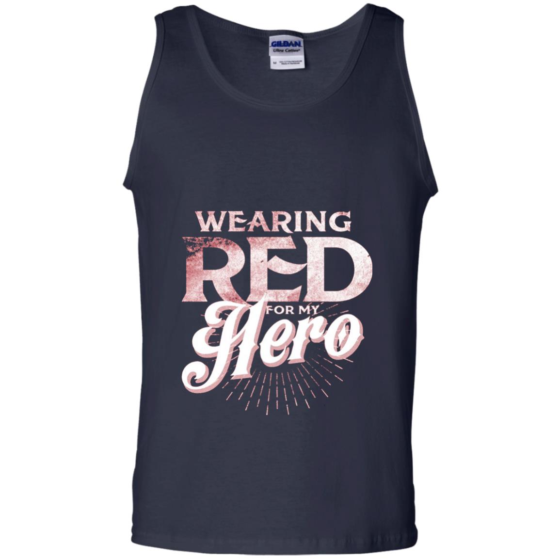 Wearing Red For My Hero Proud Us Army Shirt Navy