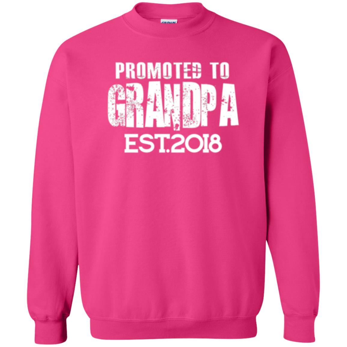 Papa T-shirt Promoted To Grandpa Est 2018 T-shirt Heliconia