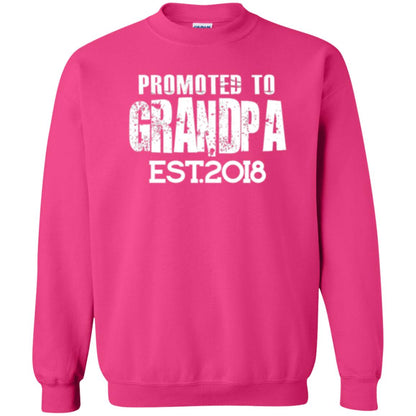 Papa T-shirt Promoted To Grandpa Est 2018 T-shirt Heliconia
