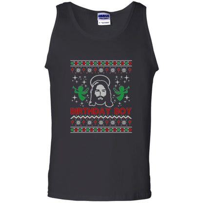 Christmas T-shirt Jesus Birthday Boy Ugly Christmas Sweater Black
