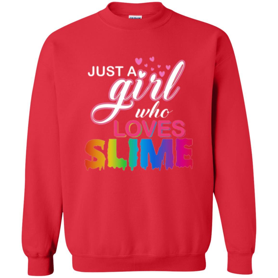 Slime T-shirt Just A Girl Who Loves Slime Red