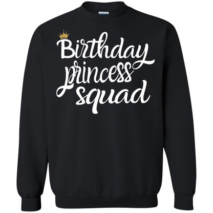 Birthday T-shirt Princess Squad Black
