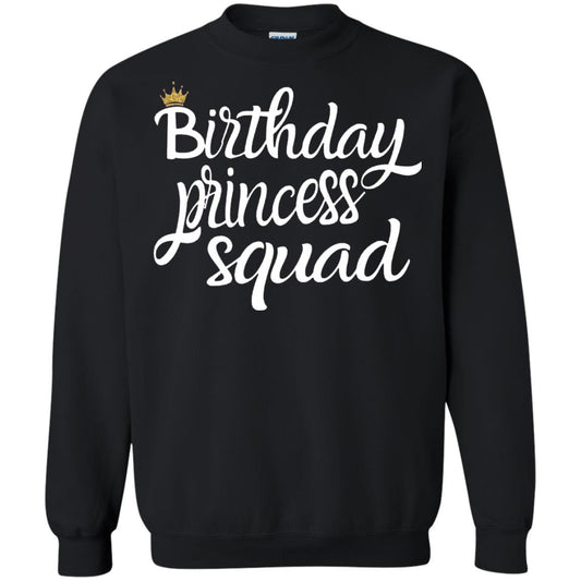 Birthday T-shirt Princess Squad Black