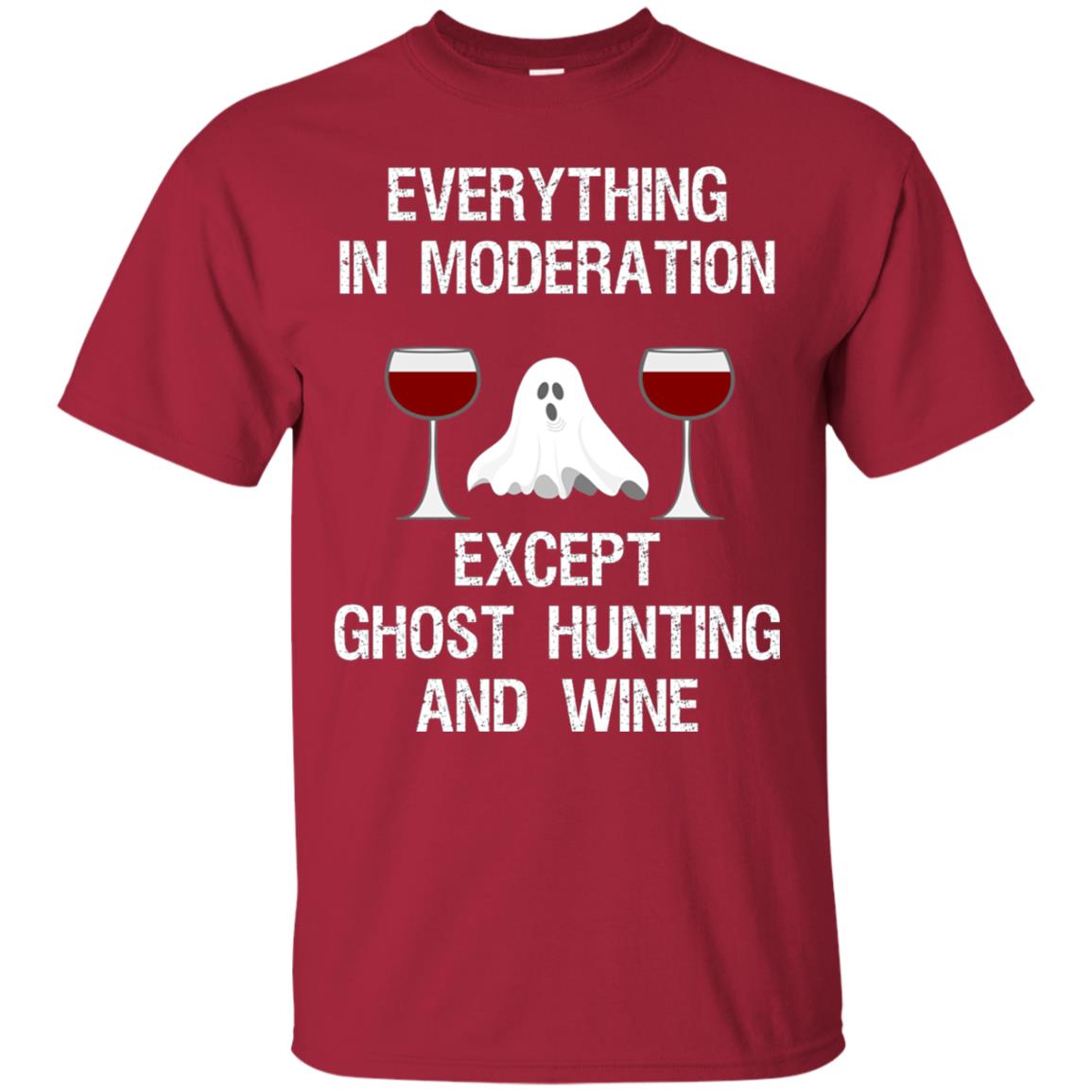 Ghost Hunting Shirt Ghost Hunting And Wine Cardinal