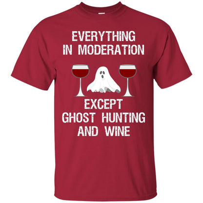 Ghost Hunting Shirt Ghost Hunting And Wine Cardinal