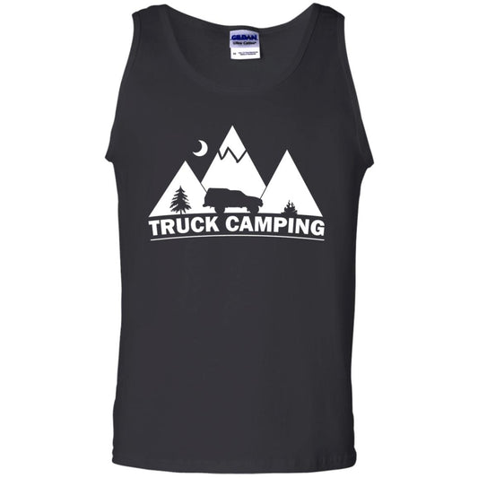 Truck Camping Night Landscape And Adventures T-shirt Black