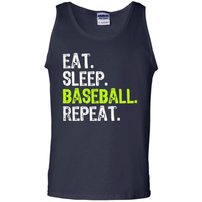 Baseball T-shirt Eat Sleep Baseball Repeat Navy