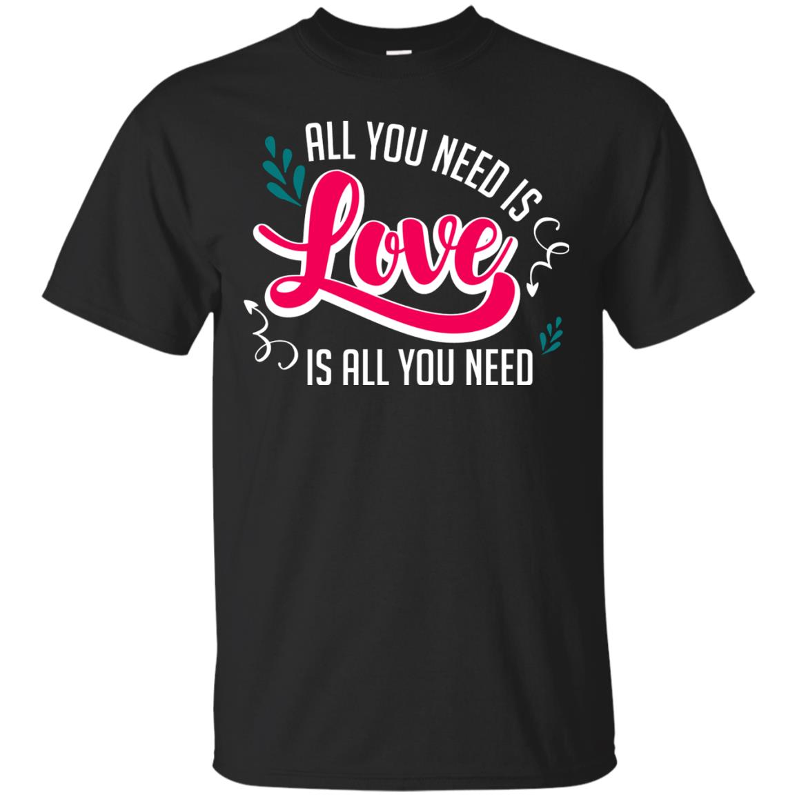 All You Need Is Love T-shirt Black