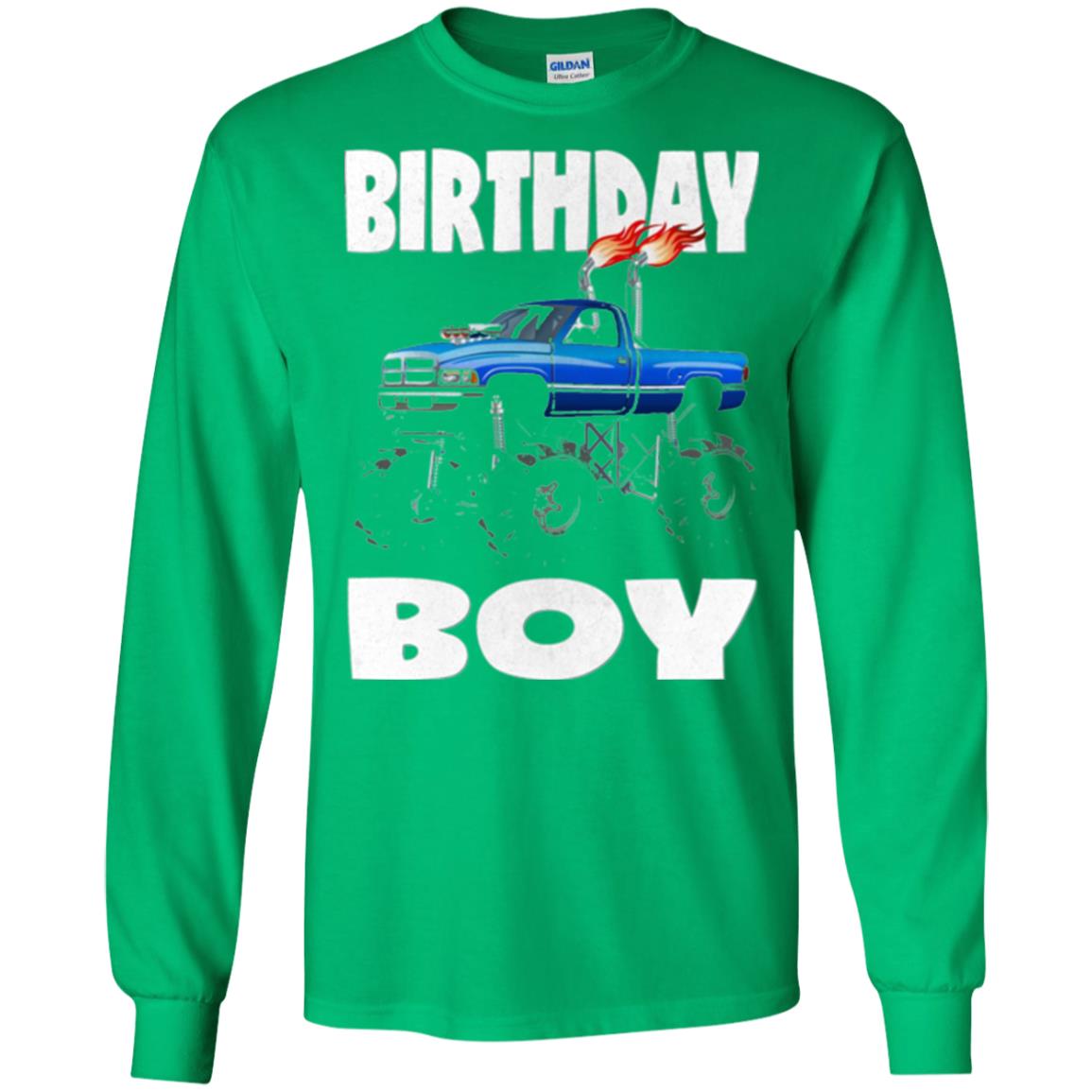 Monster Truck T-shirt Birthday Boy Vintage Irish Green