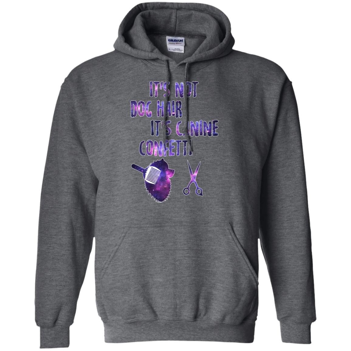 It's Not Dog Hair It's Canine Confetti Groomer Dog Shirt Dark Heather