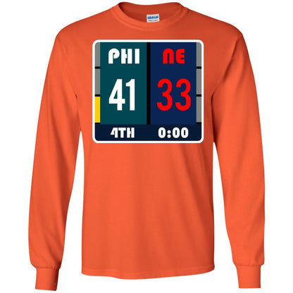 Football Philadelphia T-shirt Eagles Vs New England Orange