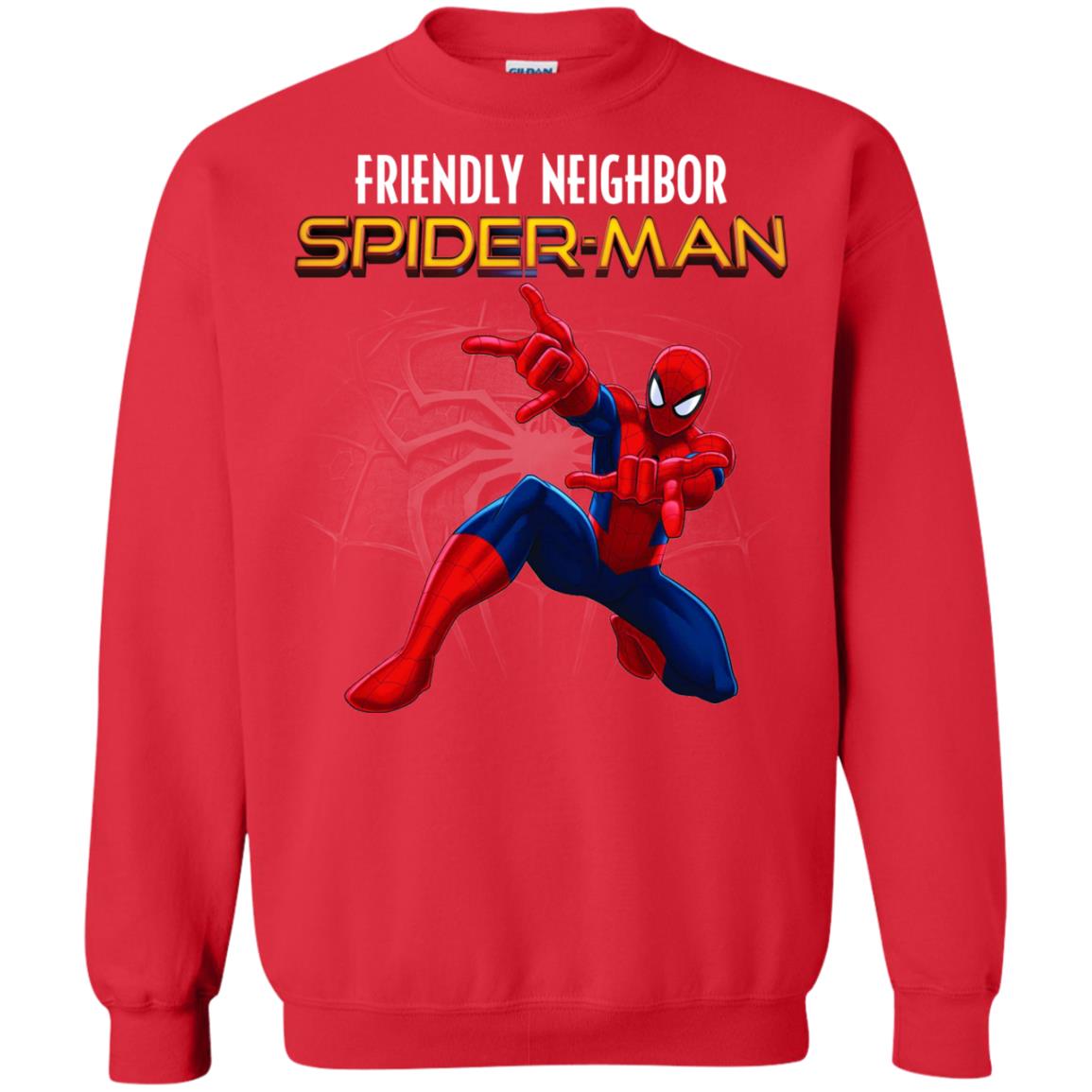 Friendly Neighbor Spider Man Movie Fan T-shirt Red
