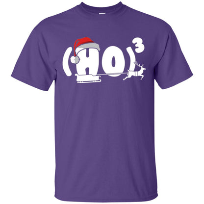 Christmas T-shirt Ho Ho Ho Purple