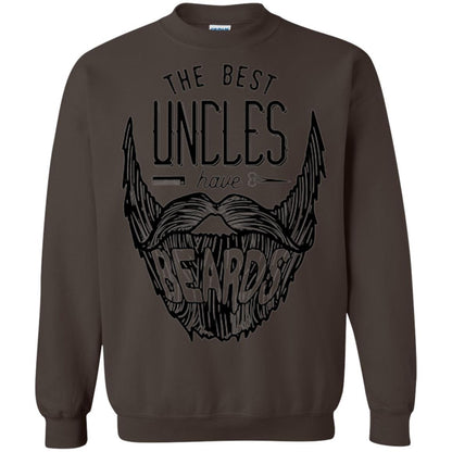 Funny Uncle T-shirt The Best Uncles Have Beards Dark Chocolate