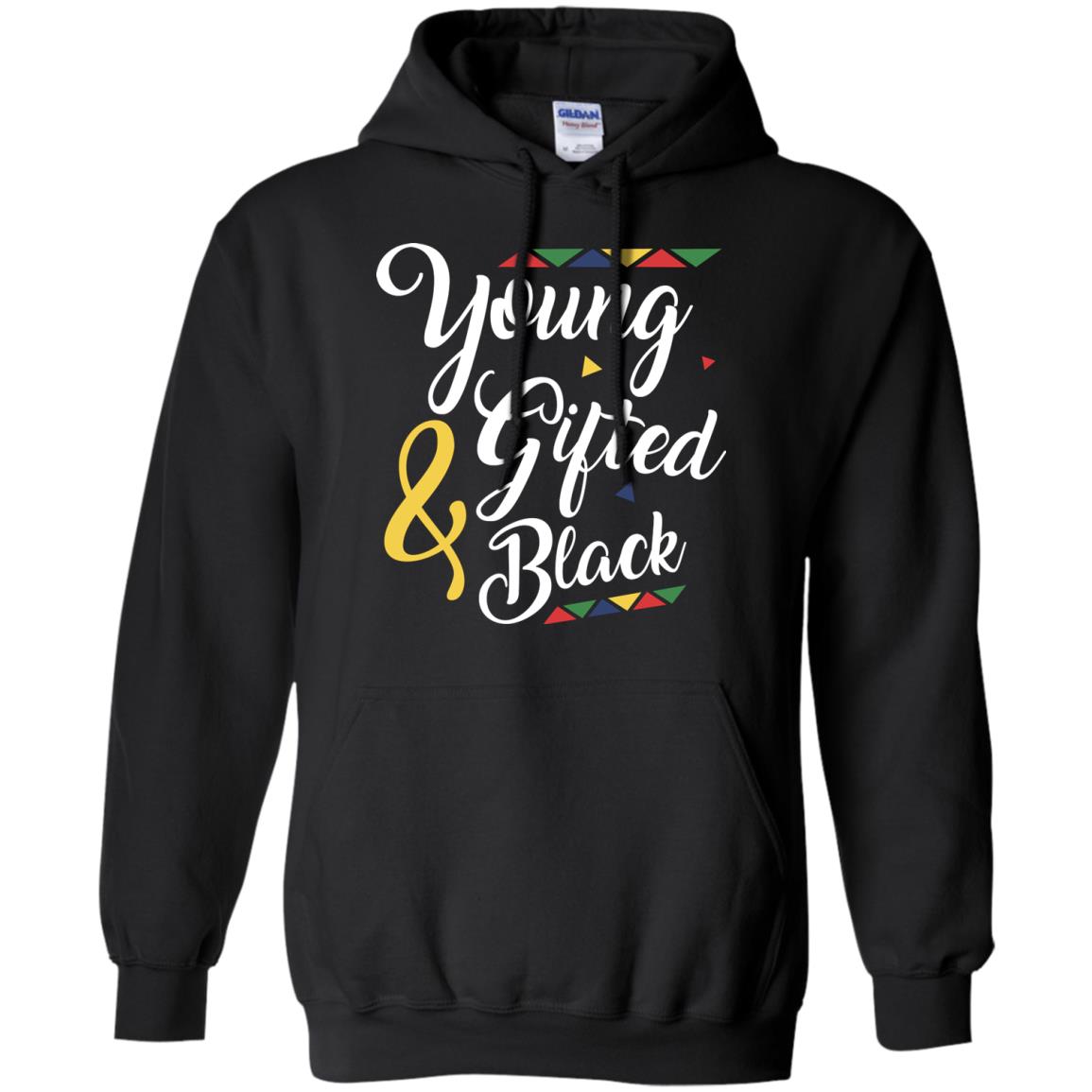 African American T-shirt Young Gifted And Black Black