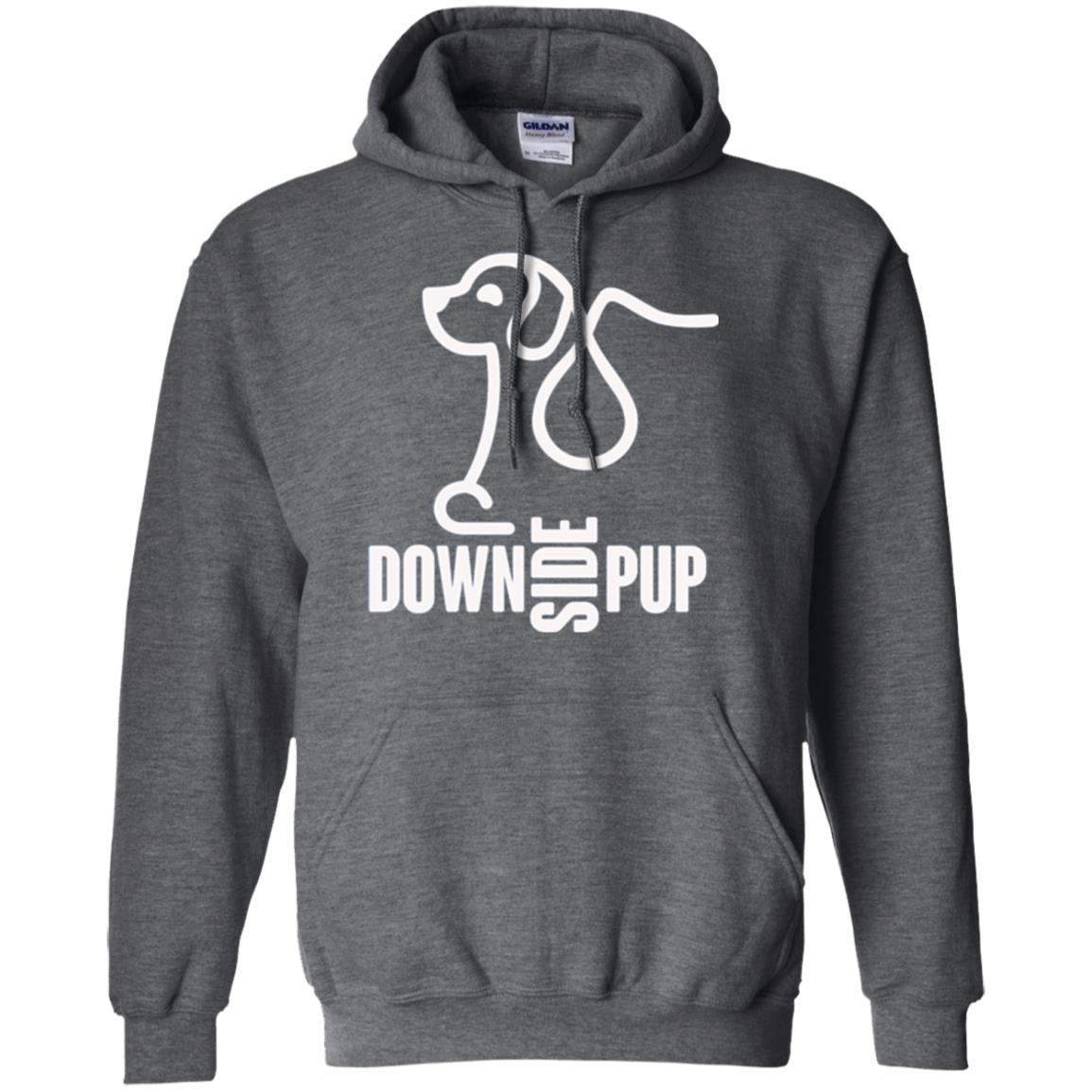 Dog Lover T-shirt Down Side Pup T-shirt Dark Heather