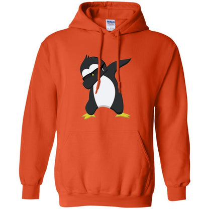 Chirstmas T-shirt Dabbing Penguin Orange